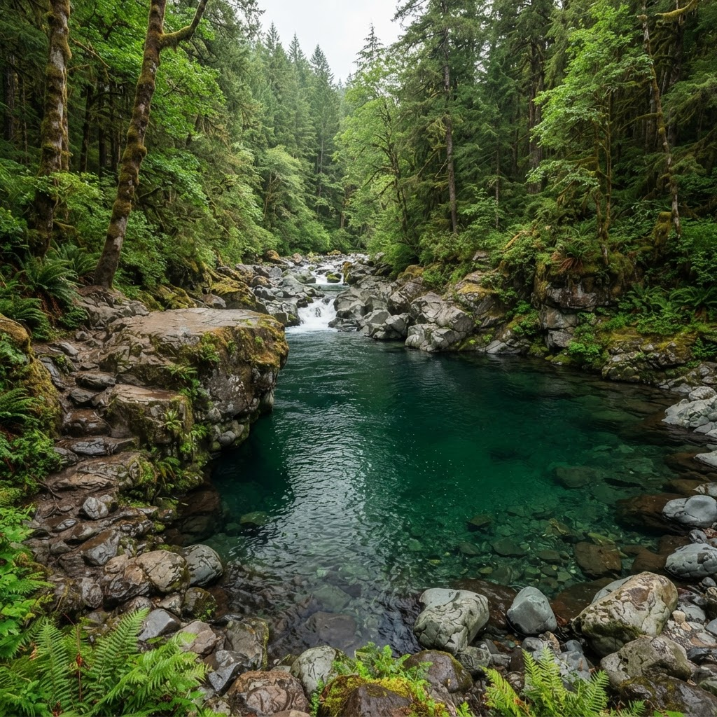 Trask River Rock Jumping Area
